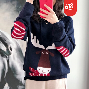 元素,新款,寬松,樣式,流行,趨勢,毛衣,麋鹿