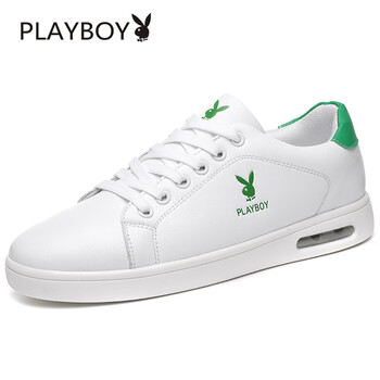 花花公子（PLAYBOY ESTABLISHED 1953）男士白/綠201D 40