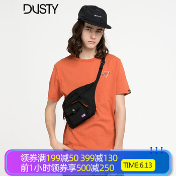 DUSTY 短袖 男士T恤 橘紅色 
