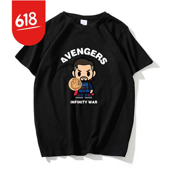 珂梵圖（Kefantu） 短袖 男士T恤 復聯(lián)3奇異博士(黑) 