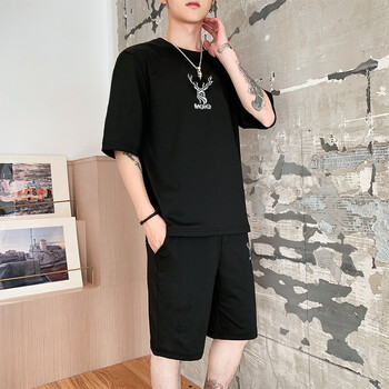 尊首（ZUNSHOU） 短袖 男士T恤 D104黑色 