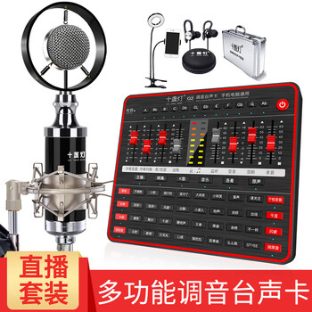 十盞燈  懸掛式 麥克風(fēng) 主播麥克風(fēng)【加補(bǔ)光燈套裝】免費(fèi)在線調(diào)試