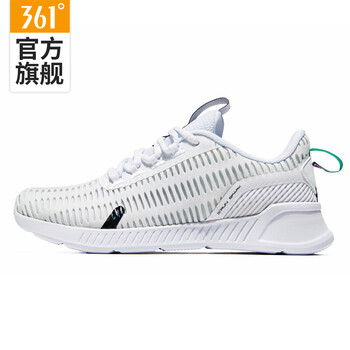 361度跑步鞋361度白/烏黑色 35，36，37，38，39，40