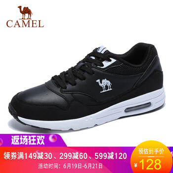 駱駝（CAMEL）跑步鞋黑色 女款/A73318610 