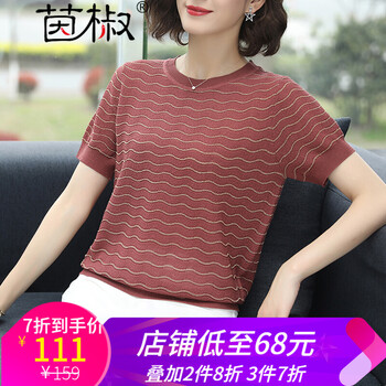 圓領(lǐng)條紋連衣裙，打造清爽小仙女