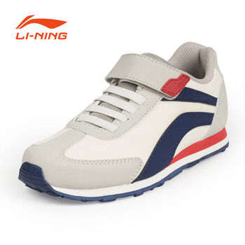 李寧（LI-NING）跑步鞋海豚灰/暖白-1 35以下