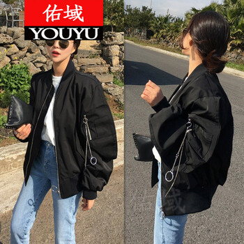 佑域（YOUYU） 立領(lǐng) 長袖 女 短外套 鏈條，口袋，不對稱，拼接，拉鏈，褶皺，明線裝飾，立體裝飾