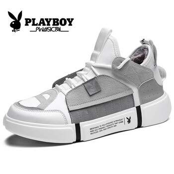 花花公子（PLAYBOY）男士白色加絨 41