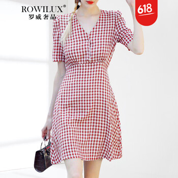 羅威奢品（ROWILUX） 格子 格子 連衣裙