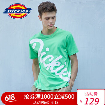 dickies 短袖 男士T恤 NR熒光綠 