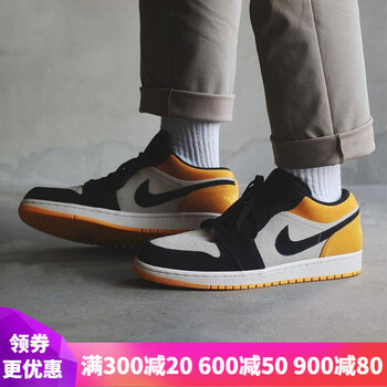 耐克（NIKE）籃球鞋553558-127黑黃腳趾 