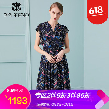時尚簡約條紋裙，微胖妹子的福音
