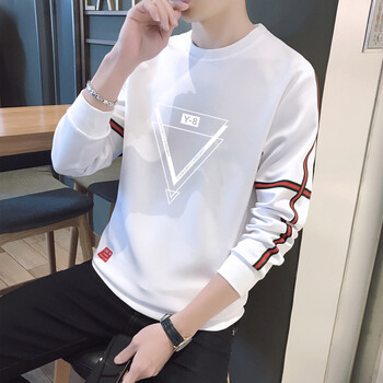 赫塔菲（HETAFE） 長袖 男士T恤 4022白色 XL，4XL，L，M，XXL，XXXL