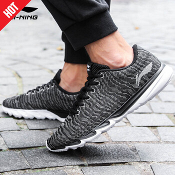 李寧（LI-NING）跑步鞋新基礎(chǔ)黑/銀灰色(店長推薦) 39