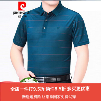 皮爾卡丹（pierrecardin） 短袖 男士T恤 081951036哈青色 