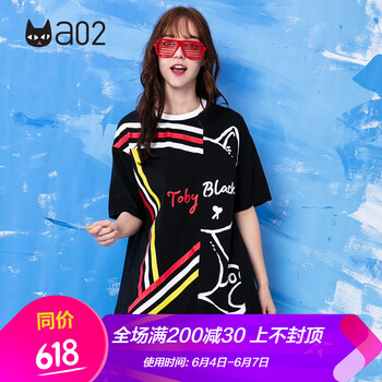 a02 卡通動漫 不規(guī)則 連衣裙
