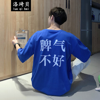 梵.戴克 短袖 男士T恤 藍(lán)色6002 