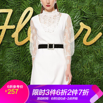 甜美蕾絲裙，微胖妹子的福音
