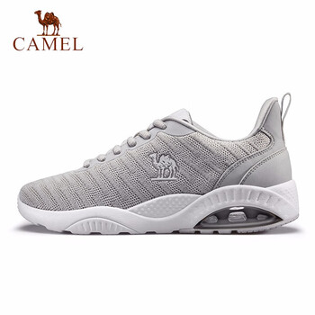 駱駝（CAMEL）跑步鞋灰色女款,A83318638 
