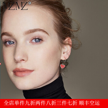 歐美桃心耳釘