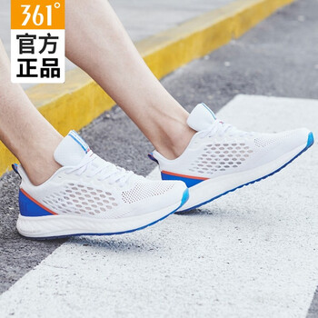 361度跑步鞋莊園藍(lán)/活力紅 44，39，40，41，42，43