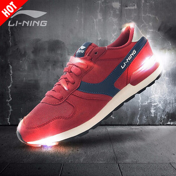 李寧（LI-NING）跑步鞋藏紅/酞青蘭/銀 