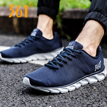 361°跑步鞋-5黑影藍(lán)/361度白 44，39，40，41，42，43