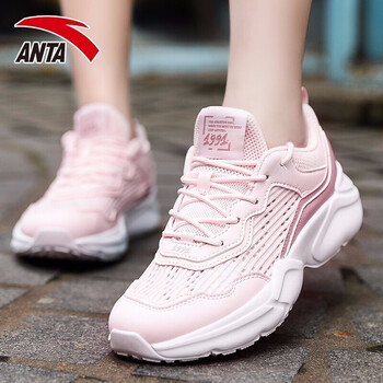 安踏（ANTA）跑步鞋5527-3珍珠粉/安踏白 
