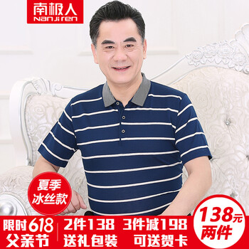 南極人（Nanjiren） 短袖 男士T恤 D261藍(lán)色 