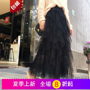 網(wǎng)紗半身裙，微胖美眉的小心機