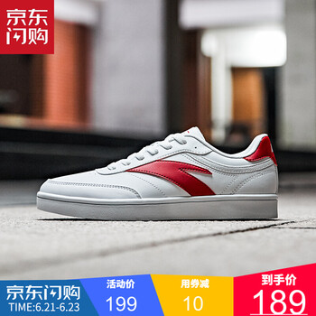 安踏（ANTA）板鞋安踏白/大紅-4 38
