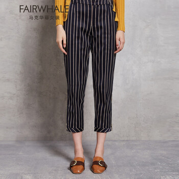 馬克華菲（FAIRWHALE） 中腰 哈倫褲 女 九分褲 休閑褲