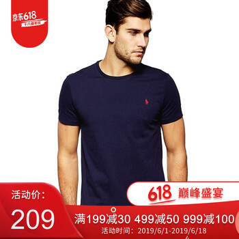 拉爾夫勞倫（POLO RALPH LAUREN） 短袖 男士T恤 INK 深藍 