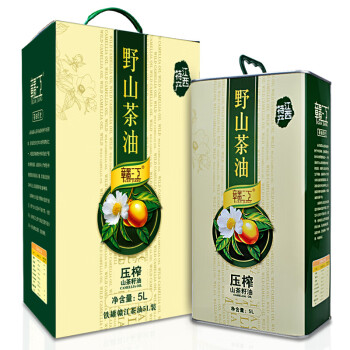 赣江 山茶油 5L 铁桶装 礼盒装 食用油 物理压榨 山茶籽油