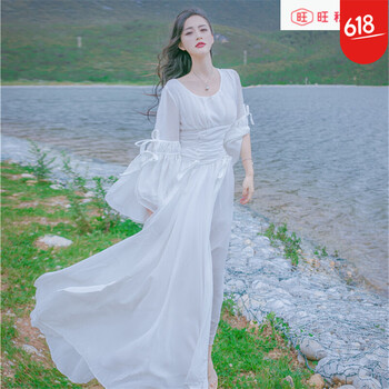 寬松雪紡裙，微胖妹子的福音！