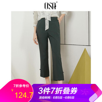 簡約休閑闊腿褲，微胖妹子的福音