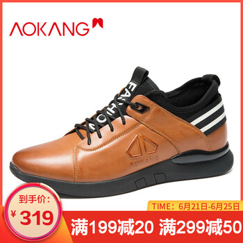 奧康（Aokang）男士黃棕183450010 38