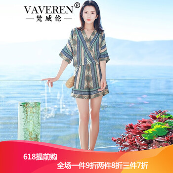 波西米亞連體短褲