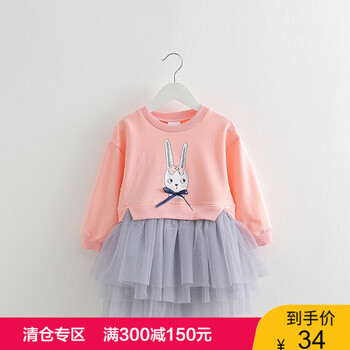 嬰幼兒加絨連衣裙