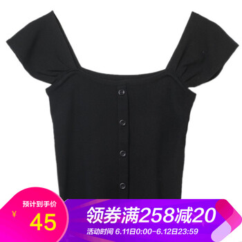 EGGKA 褶皺 短袖 T恤 女 一字領(lǐng)