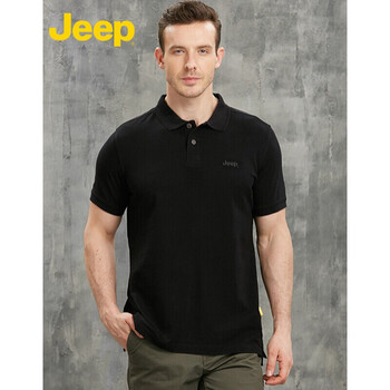 Jeep 短袖 男士T恤 黑色Z9 