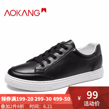 奧康（Aokang）男士男款黑193323000 38