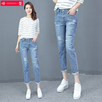 性感女神，高腰九分褲顯瘦