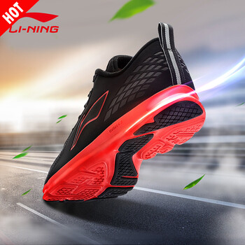 李寧（LI-NING）跑步鞋ARBJ001黑紅 40