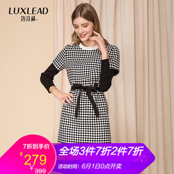 洛詩(shī)琳（LUXLEAD） 格子 格子 連衣裙