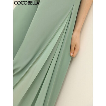 COCOBELLA 高腰 闊腿褲 女 長褲 休閑褲