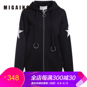 曼婭奴（MIGAINO） 連帽 長袖 女 短外套 