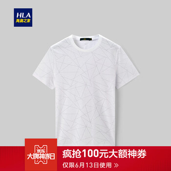 海瀾之家（HLA） 短袖 男士T恤 米白WS 