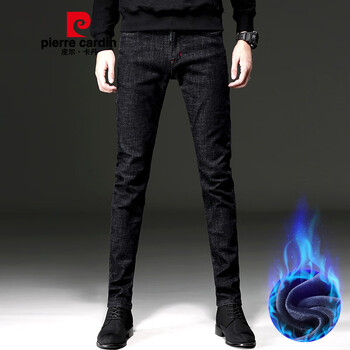 皮爾卡丹（pierre cardin） 修身褲 青春休閑 男士牛仔褲