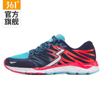 361度跑步鞋禮服藍(lán)/鮮紅 36